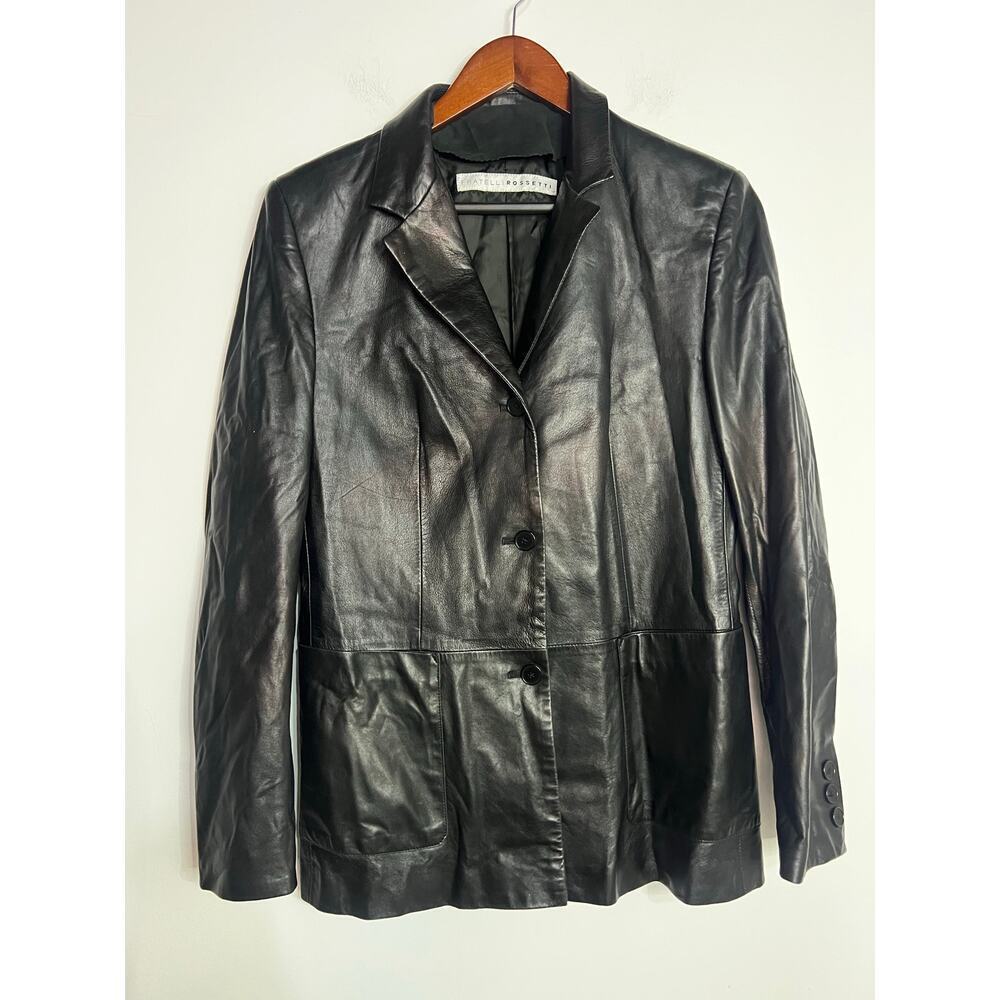 Fratelli Rossetti Women’s Leather Jacket Size 10 pit to pit is 20 inches